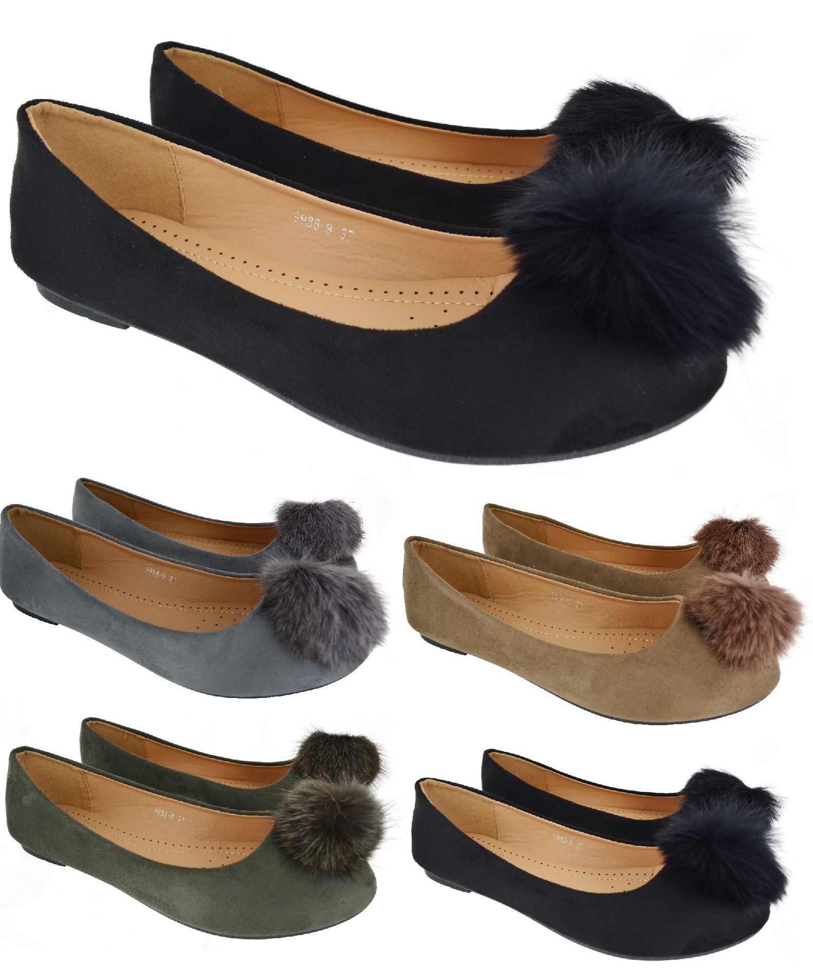 leather flat pumps shoes